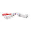 Electric Fence Tape Connector with 2 Pieces Stainless Steel Plates With Red Cable for 40mm Electric Tape Connection