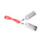 Electric Fence Tape Connector with 2 Pieces Stainless Steel Plates With Red Cable for 40mm Electric Tape Connection