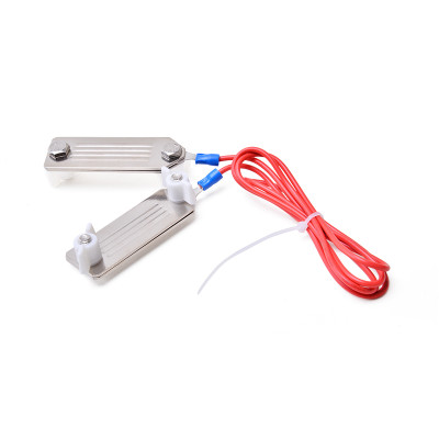 Electric Fence Tape Connector with 2 Pieces Stainless Steel Plates With Red Cable for 40mm Electric Tape Connection