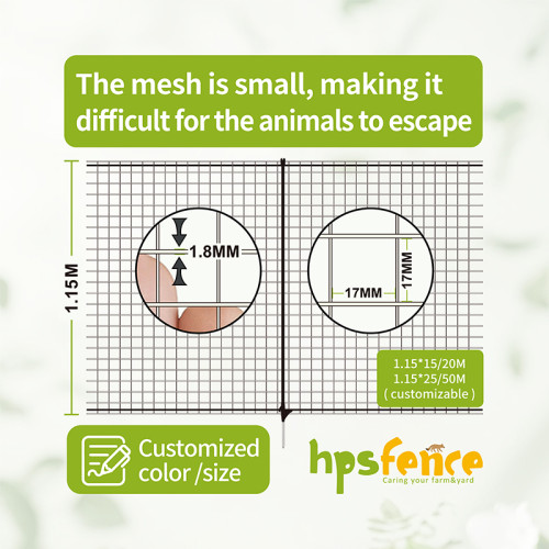 1.15*15M Poultry Netting Kit For Chicken, Fence Net, Chicken Net Green, Poultry Netting Fencing