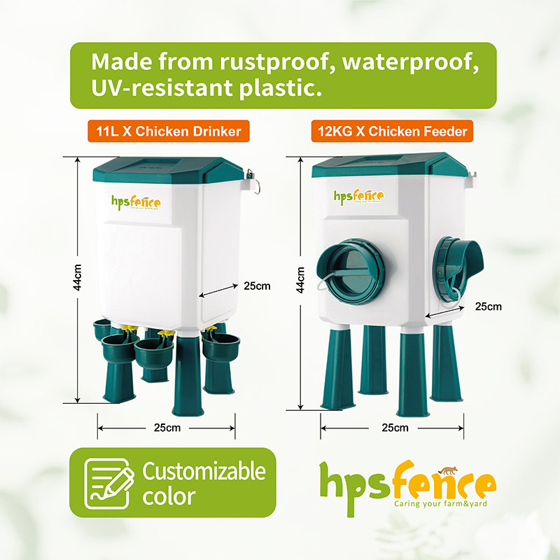 hps fence automatic poultry waterer drinker