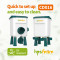 7L+8KG Automatic Poultry Waterer and Feeder Set With 4 Water Cups , Automatic Chicken Drinker for Outside or Indoor