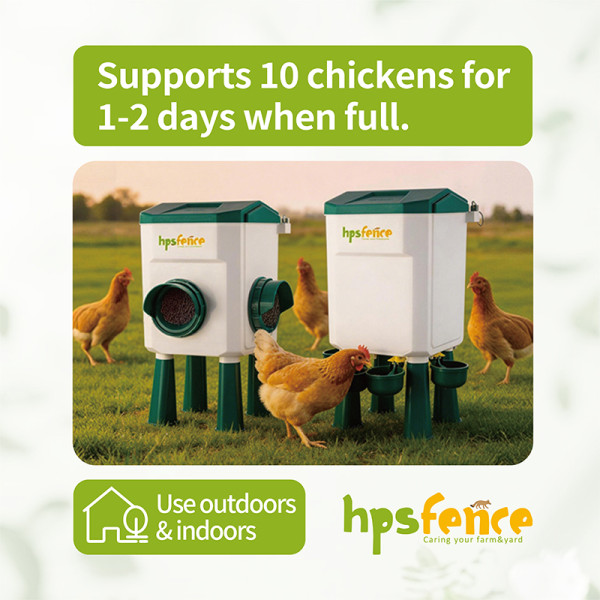 7L/8KG Automatic Poultry Waterer & Feeder Set