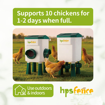 7L+8KG Automatic Poultry Waterer and Feeder Set With 4 Water Cups , Automatic Chicken Drinker for Outside or Indoor