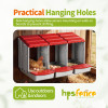 3 Compartment Washable Plastic Chicken Nesting Box with Removable Trays for Laying Hens Poultry Coop Farm