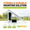 Adjustable Galvanized Steel Solar Panel Support Structure for Electric Fence Systems-Easily Assembled Waterproof Farm Fencing