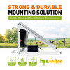 Adjustable Galvanized Steel Solar Panel Support Structure for Electric Fence Systems-Easily Assembled Waterproof Farm Fencing