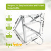 Adjustable Galvanized Steel Solar Panel Support Structure for Electric Fence Systems-Easily Assembled Waterproof Farm Fencing