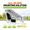 Adjustable Galvanized Steel Solar Panel Support Structure for Electric Fence Systems-Easily Assembled Waterproof Farm Fencing