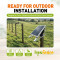 Adjustable Galvanized Steel Solar Panel Support Structure for Electric Fence Systems-Easily Assembled Waterproof Farm Fencing