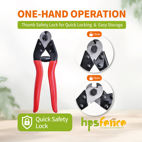 8"CABLE CUTTER HIGH CUTTING CAPACITY Heavy-Duty Cutting for Bicycle Cable, Steel Wire & Wire Rope