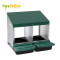 2-Hole Automatic Chicken Nesting Box with Roll Away Egg Tray for Poultry Farm