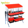 6-Compartment Roll Out Chicken Nesting Box with Egg Trays With metal supports