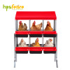 6-Compartment Roll Out Chicken Nesting Box with Egg Trays With metal supports