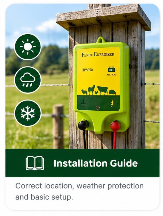 HPS FENCE installation guide AC DC energizer