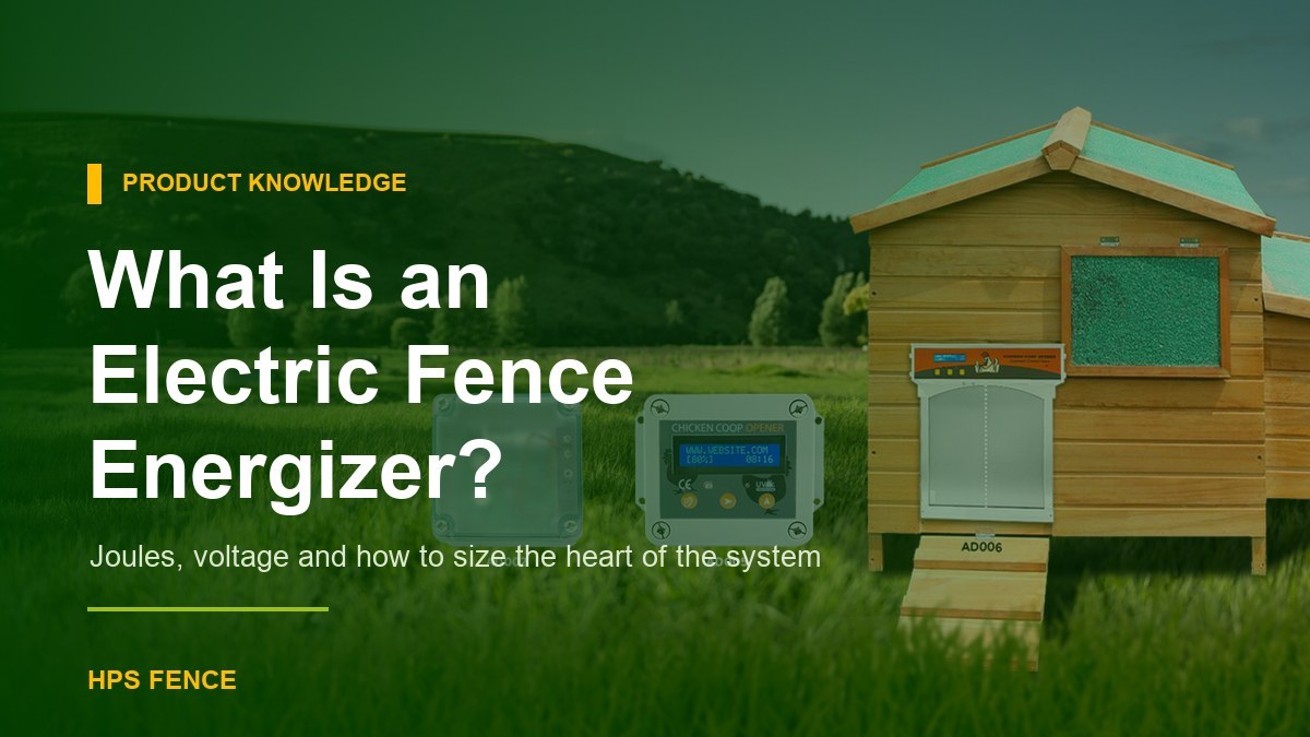 What Is an Electric Fence Energizer? Joules, Voltage and Sizing