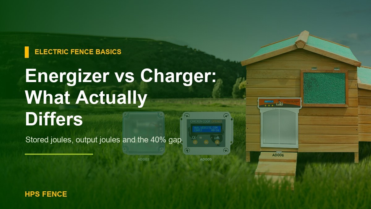 Electric Fence Energizer vs Charger: What Actually Differs