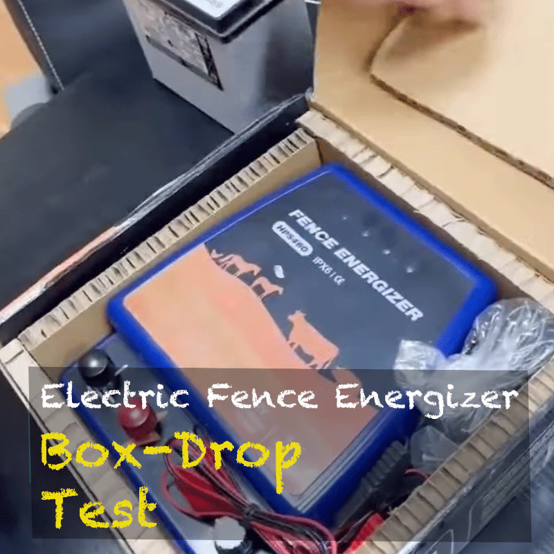 HPS FENCE electric fence energizer box drop test for safe e-commerce shipping