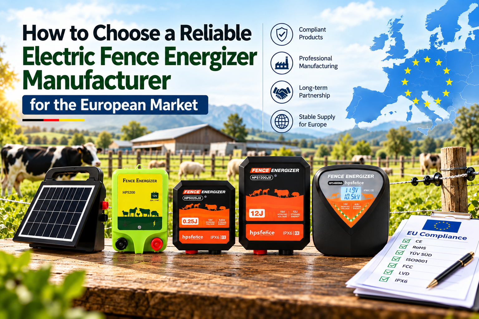 How to Choose a Reliable Electric Fence Energizer Manufacturer for the European Market