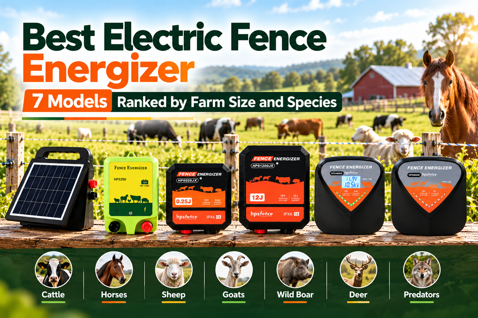 Best Electric Fence Energizer: 7 Models Ranked by Farm Size and Species