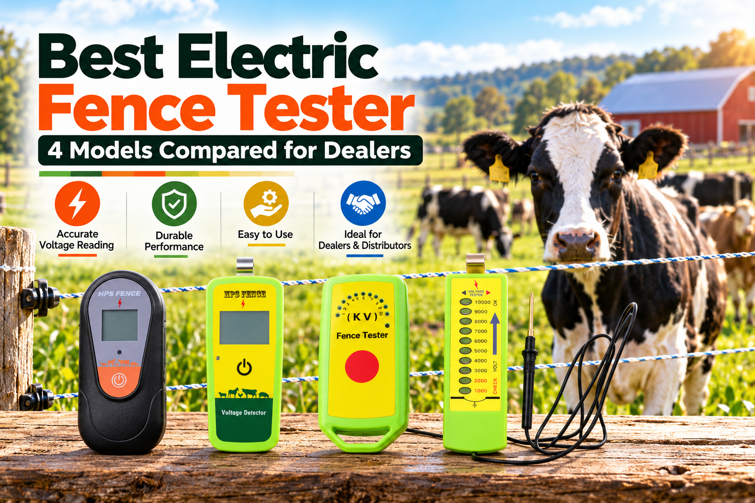 Best Electric Fence Tester: 4 Models Compared for Dealers