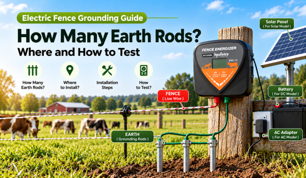 Electric Fence Grounding Guide: How Many Earth Rods, Where, and How to Test
