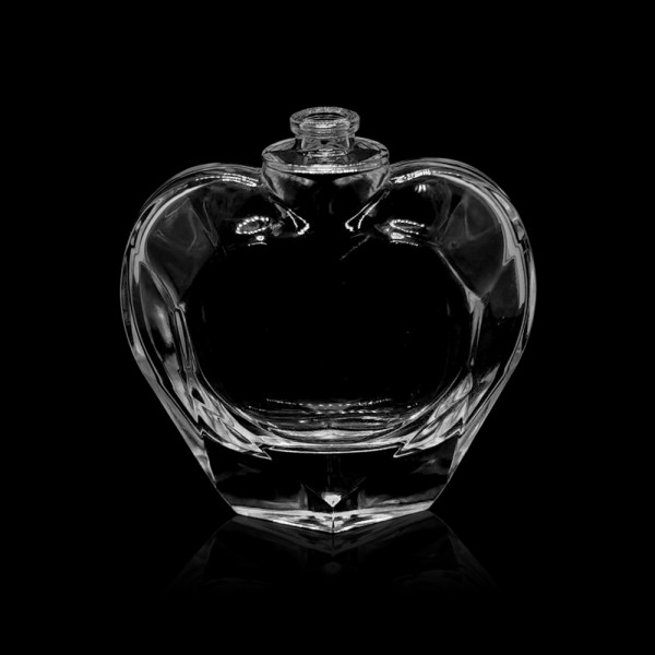 100 مل شكل قلب فارغة تصميم زجاجة عطر زجاجية جميلة بالجملة