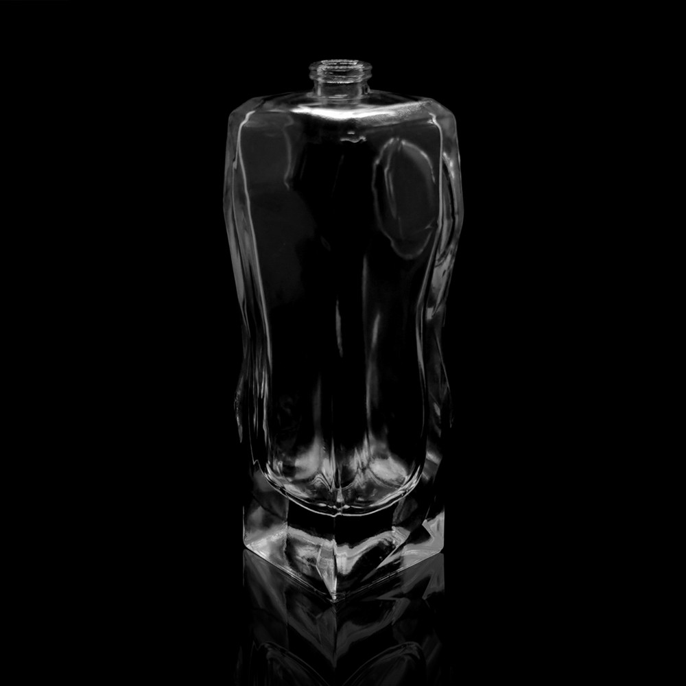 botella de perfume de vidrio vacía