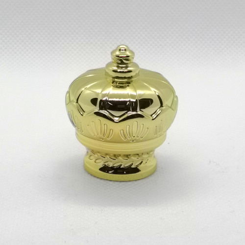 Perfume al por mayor del casquillo del cono del zamac del color de cobre de China para la venta