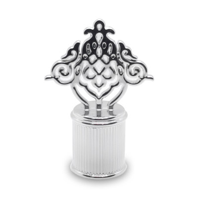 Flower pattern zamac perfume cap wholesale | zamak cap customization | zinc alloy cap supplier | perfume cap manufacturer | GP Botttle Manufacturing