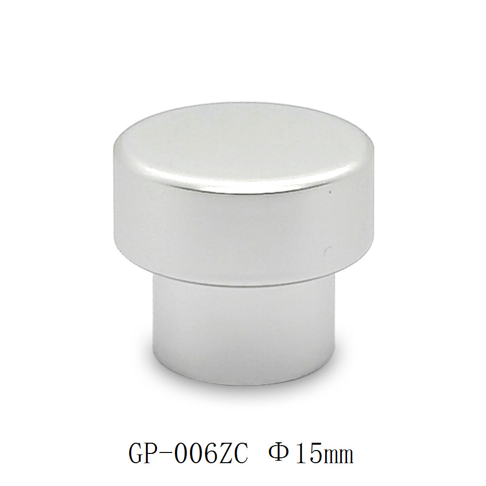 Matte silver perfume glass bottle caps with collar designs wholesale | zamac perfume cap | cap with PP inner | GP Bottles OEM ODM Manufacturing