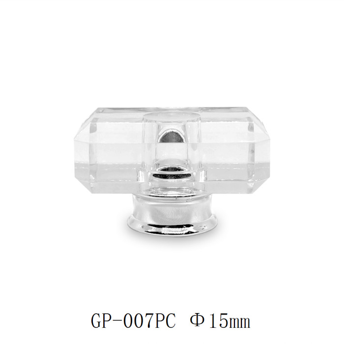 Clear surlyn custom plastic overcaps perfume bottle closures with PP collar