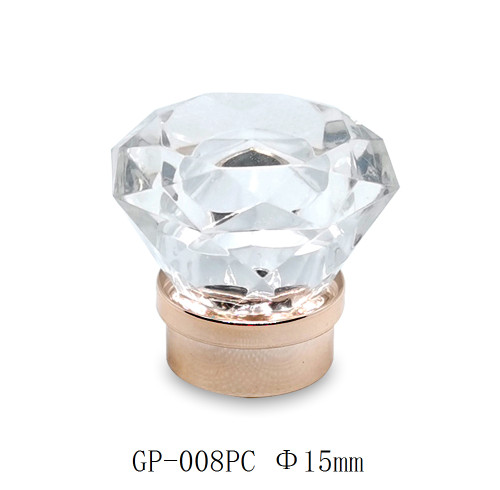 Clear diamond shape plastic bottle cap manufacturer for perfume