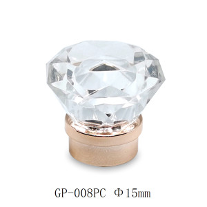 Clear diamond shape plastic bottle cap manufacturer for perfume
