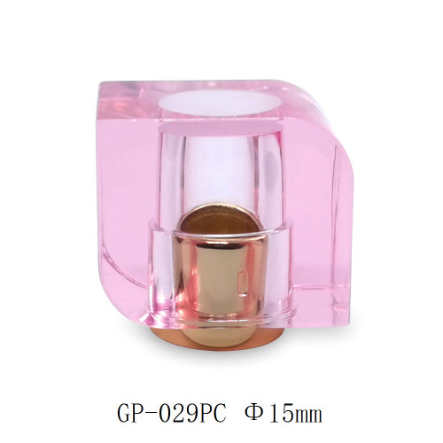 La bouteille en verre de parfum de chapeau rose utilise des bouteilles de GP de personnalisation
