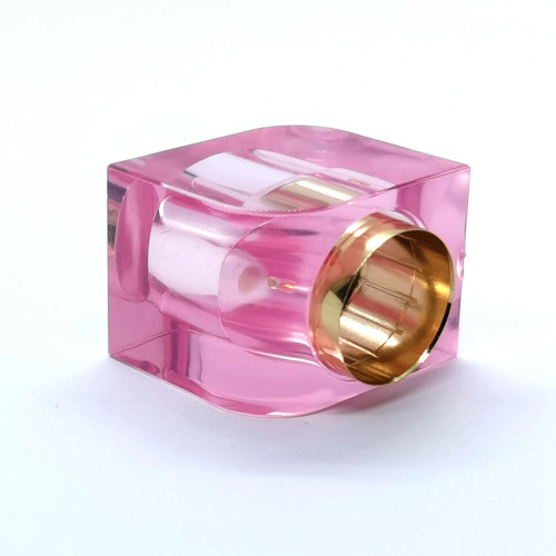 Personalización de uso de botella de vidrio de perfume con tapa rosa Botellas GP