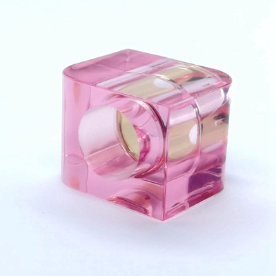 Pink cap perfume glass bottle use customization GP Bottles