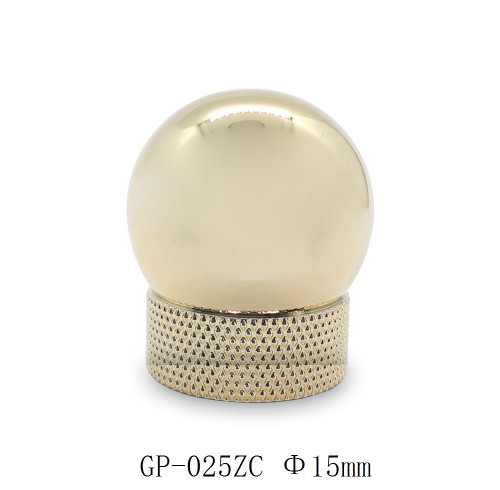 Ball shape zamac cap for glass perfume bottle wholesale | cologne bottle cap | perfume bottle tops | GP Bottles OEM ODM Manufacturing