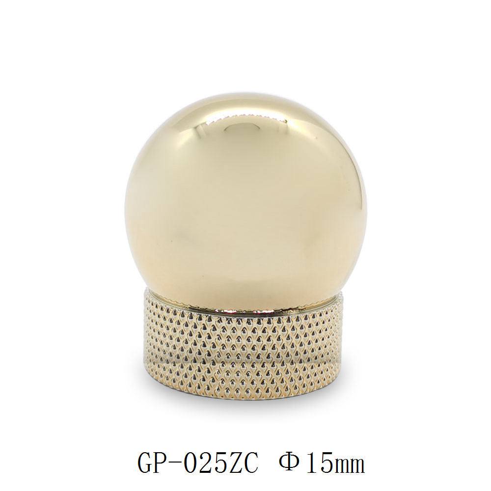 Ball shape zamac cap for glass perfume bottle wholesale | cologne bottle cap | perfume bottle tops | GP Bottles OEM ODM Manufacturing