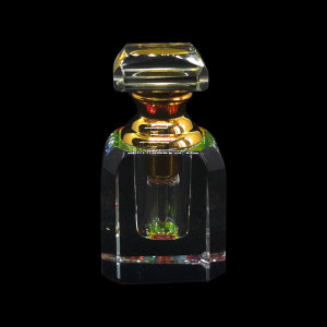 Mini botella de perfume cristalina cortada a mano del art déco 1ml | Botellas GP