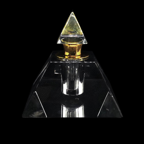 5 ml bouteilles de parfum en verre de cristal pyramide avec compte-gouttes en solde | Bouteilles GP