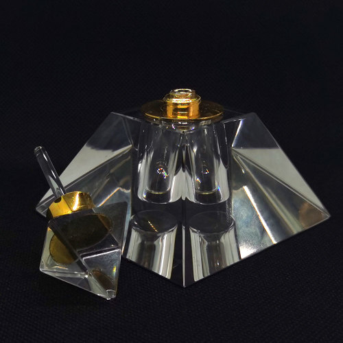 De perfume de cristal piramidal de 5 ml con gotero a la venta | Botellas GP