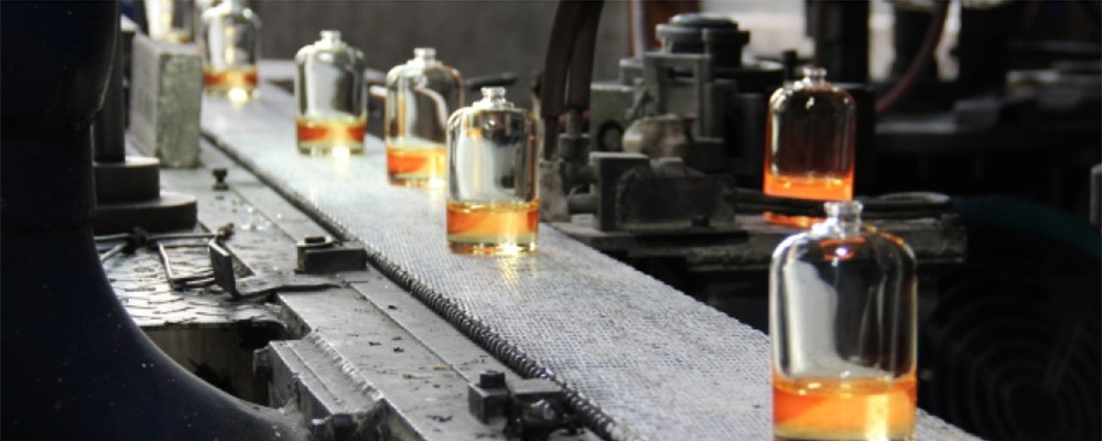glass perfume bottle production