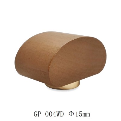 Wholesale wood cap for bottle, natrual beech wood,  deep red lacquer varnish, for FEA 15 perfum glass bottle | GP Bottles