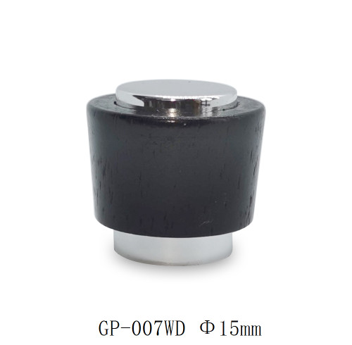 Natrual wood cap for perfume bottle, 15mm crimp type neck, aluminium and PP inner cap  | GP Bottles