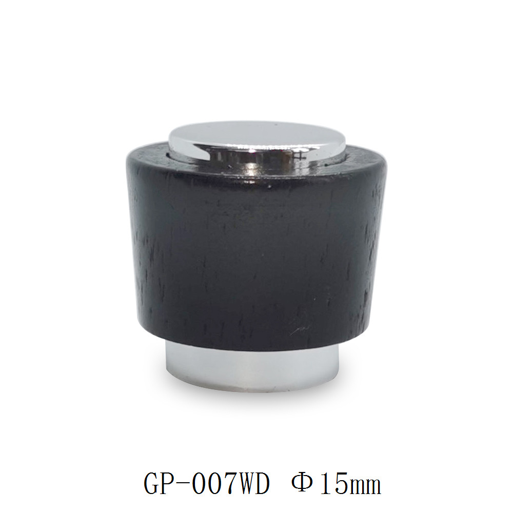 Natrual wood cap for perfume bottle, 15mm crimp type neck, aluminium and PP inner cap  | GP Bottles