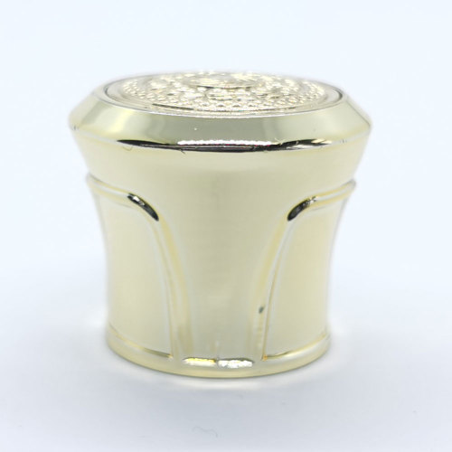 Golden bottle caps for luxury perfume packaging wholesale | zamac perfume cap | FEA 15 pump sprayer suitable |  GP Bottles OEM ODM Manufacturing