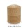 Tapa de perfume de madera de color natrual en forma de cilindro a la venta, cuello de botella engarzado de 15 mm | Botellas GP