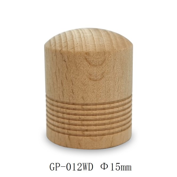 Cylinder-shaped natrual color wooden perfume cap on sale,15mm crimp bottleneck| GP Bottles