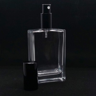 100ml bouteille de parfum en verre carré en gros | vaporisateur de parfum rechargeable | bouteille d'eau de Cologne rechargeable | Fabrication de bouteilles GP
